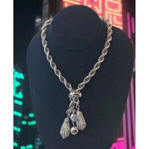 Silver Tone Chain Necklase, Large Chain,whimsygoth